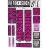 ROCK SHOX 11.4318.003.512 - ROCKSHOX DECAL KIT 35MM MAGENTA