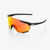 100% Brýle Racetrap Soft Tact Black HiPER Red Multilayer Mirror Lens
