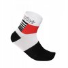 ponožky RH+ Zeta Sock 9, white/black/red