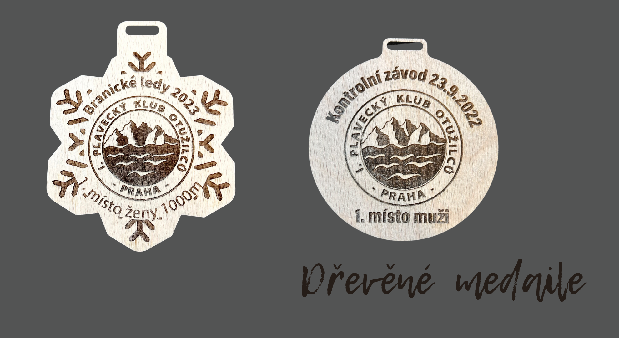 Dřevěné medaile