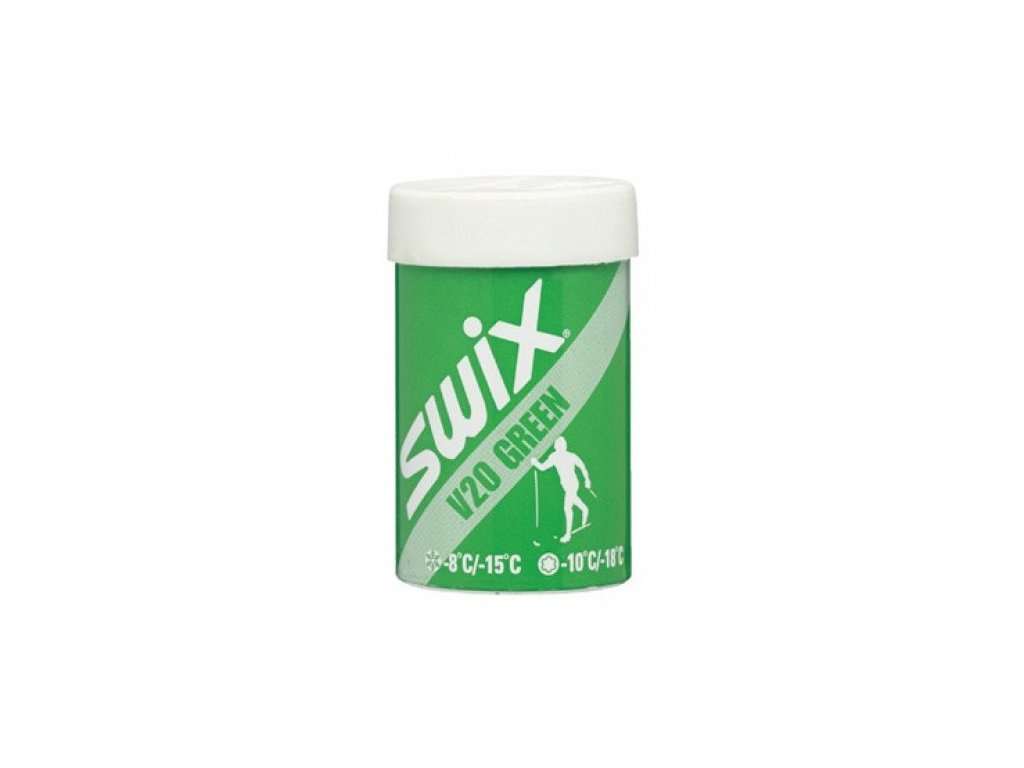 SWIX V20 45g stoupací zelený vosk -8/-15°C