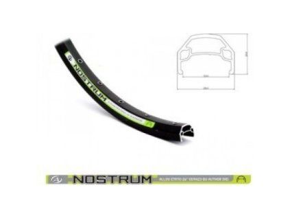 Ráfek Author Nostrum 507x23 32 děr černý