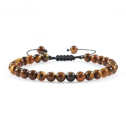 Náramek Tiger Eye "Six": Exkluzivní šestikorálkový náramek s tygřím okem, který kombinuje sílu s elegancí.