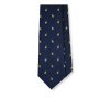 Tmavě modrá kravata s ananasy