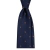 Tmavě modrá kravata s kachničkami