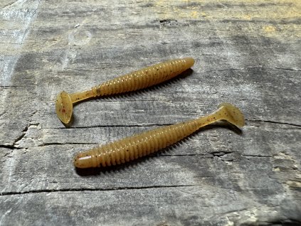 Ninja 5cm (Přírodní hnědá barva s flitry) balení po 15ks - Pro spin baits