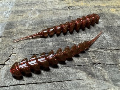 Spike - Blešivec - 7,6cm (staro červená barva s flitry) balení po 10ks - Pro spin baits