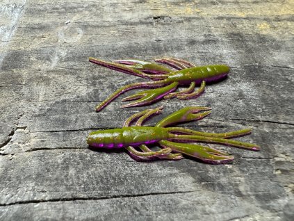 Shrimp 5cm (UV - Přírodní hnědá barva s flitry) balení po 12ks - Pro spin baits