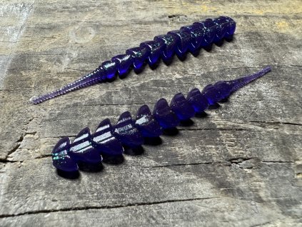 Spike - Blešivec - 7,6cm (Tmavě modro fialová barva s flitry) balení po 10ks - Pro spin baits