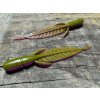 Leaf - Larva jepice - 7,6cm (UV - Přírodní hnědá barva s flitry) balení po 10ks - Pro spin baits