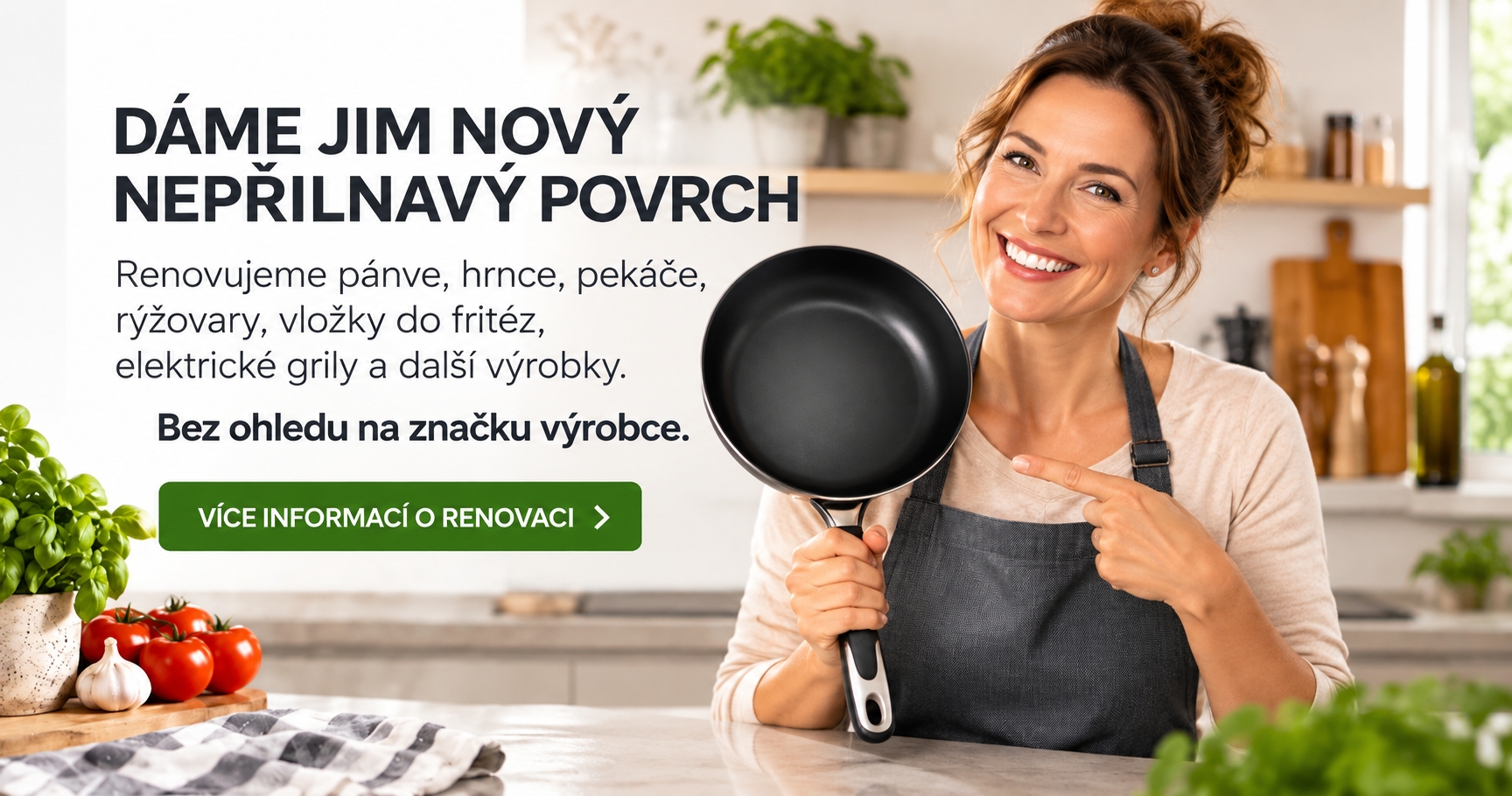 Umíme profesionálně opravit nepřilnavý povrch, bez ohledu na výrobce