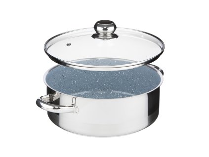 Kastrol CERAMMAX PRO STANDARD s poklicí, průměr 26 cm, objem 4.5 l, keramický povrch šedý granit | KOLIMAX 118721