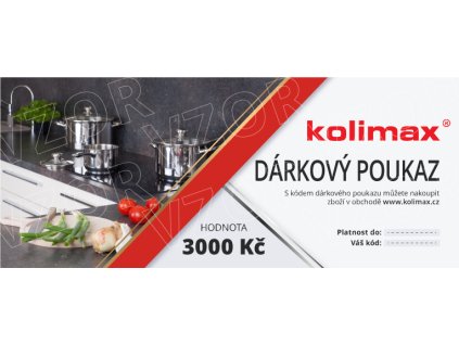 darkovy poukaz kolimax 3000 vz