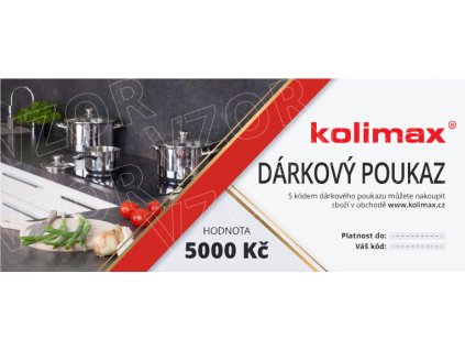 darkovy poukaz kolimax 5000 vz
