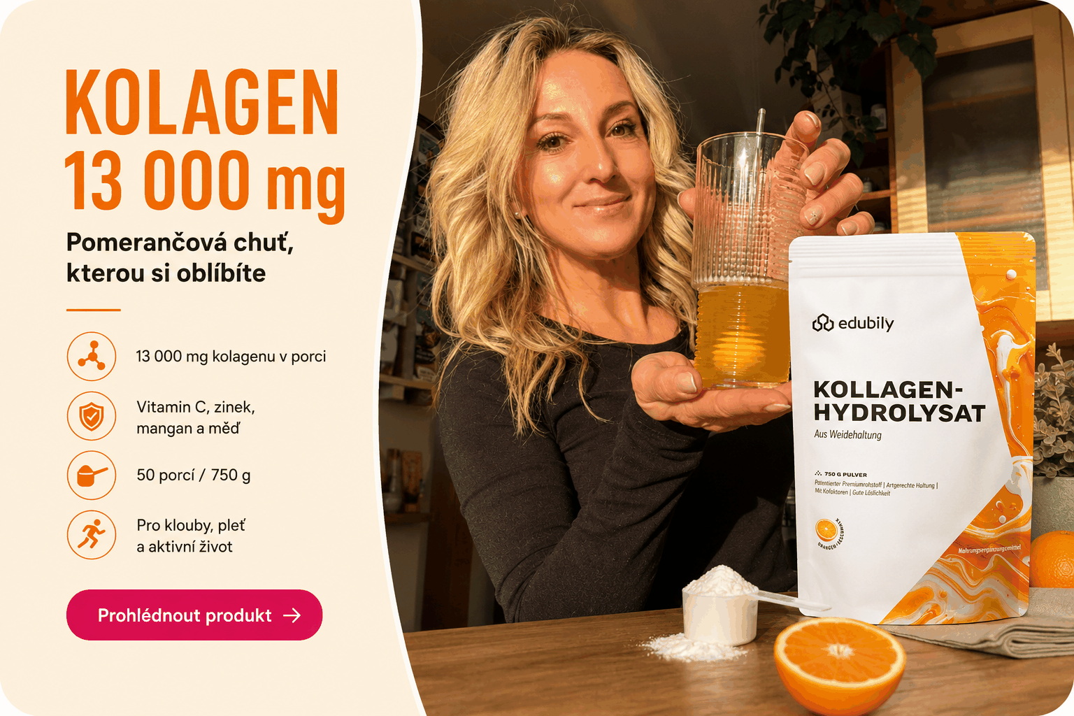kolagen pomeranč