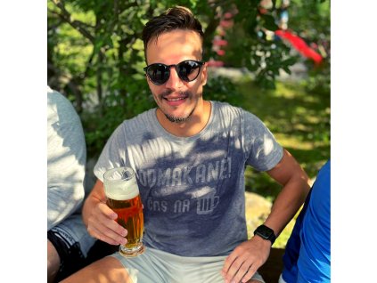 Vodereaktívne tričko Odmakané čas na pivo! Top darček pre mužov