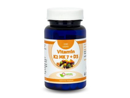 Vitamín K2 MK7 + D3 200ks www