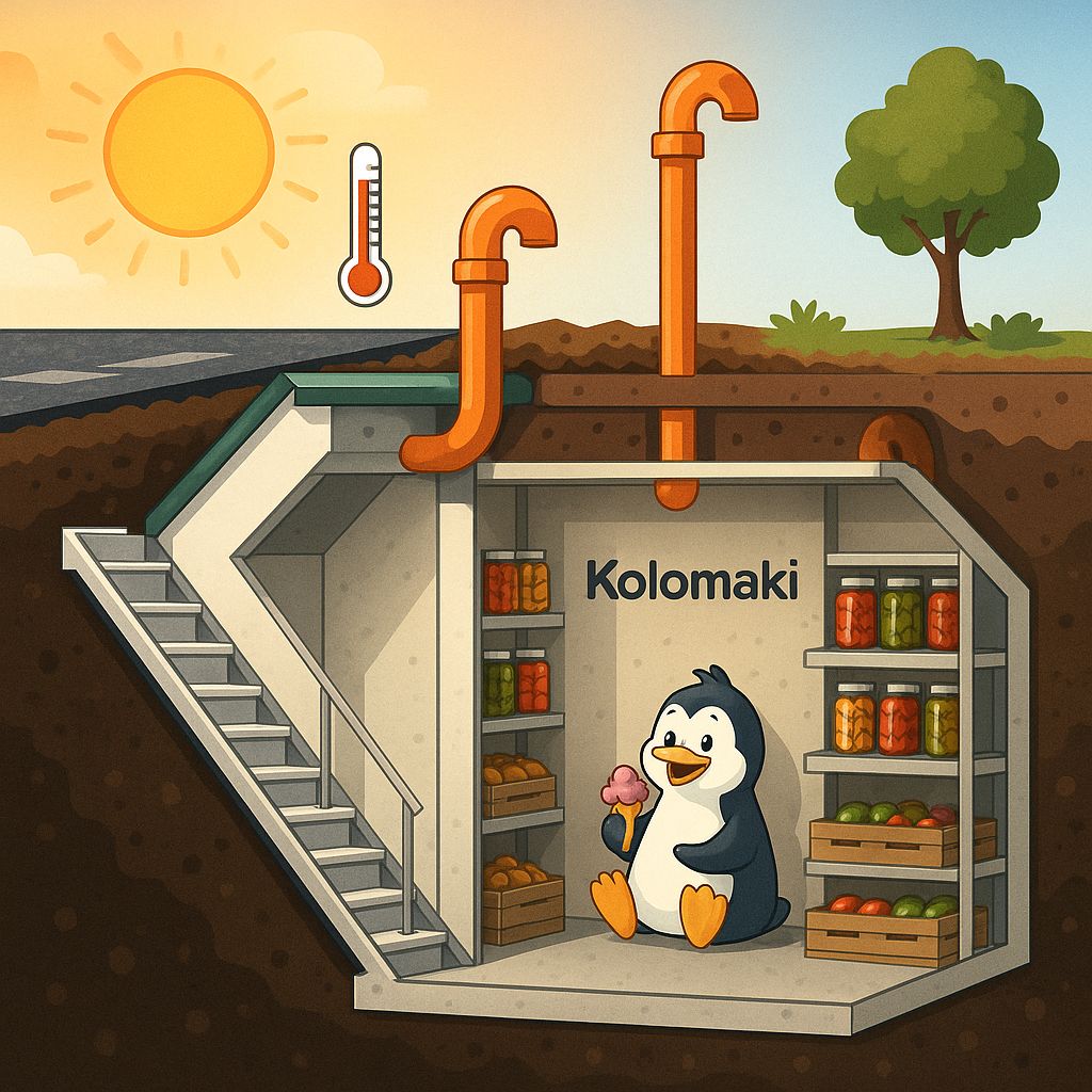 Ideální sklep bez elektřiny