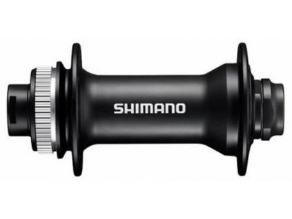 náboj disc SHIMANO HB-MT400-B 32děr Center lock 15mm e-thru-axle 110mm přední černý v krabičce
