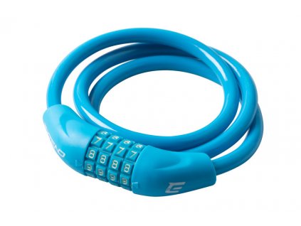 Zámek na jízdní kolo Extend NUMERIC 4, 10*1000 mm, LIGHT BLUE
