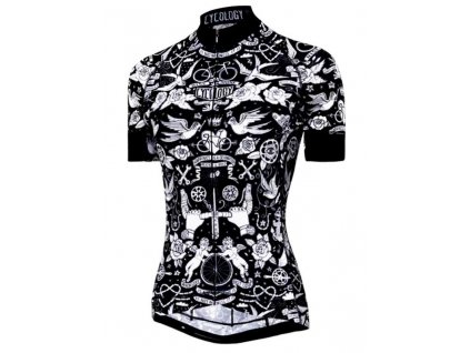 velo tattoo womens cycling jersey 171655