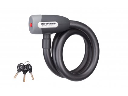 Zámek spirálový CTM CABLE, 15x1000mm