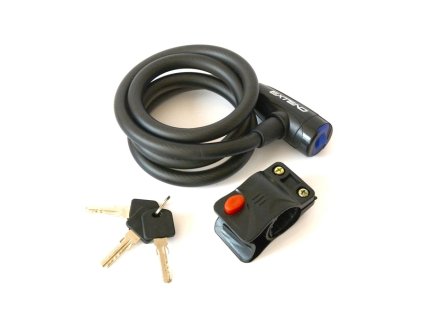 Zámek na jízdní kolo Extend CIRCON 12*1800 mm, black