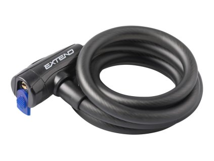 Zámek na jízdní kolo Extend CIRCON 15*1500 mm, black