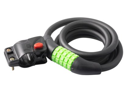 Zámek na jízdní kolo Extend NUMERIC 5, 12*1500 mm, black