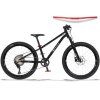 KUbikes 24S Trail AIR - Black - laser Red, 9,7kg, lehké dětské kolo