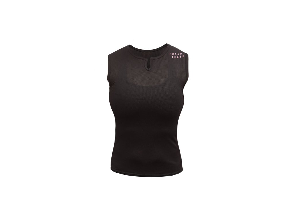 FT WOMEN'S CONVERT JERSEY NO SLEEVE TRUE BLACK (Velikost S)