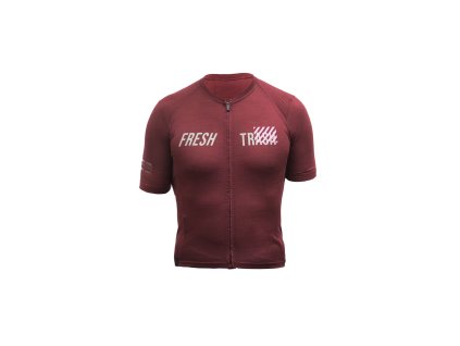 FT MEN'S LITE MERINO EVO JERSEY MERLOT RED