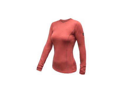 SENSOR MERINO ACTIVE dámské triko dl.rukáv terracotta (Velikost XL)