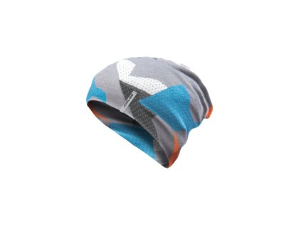 SENSOR ČEPICE MERINO IMPRESS modrá/camo (Velikost L)