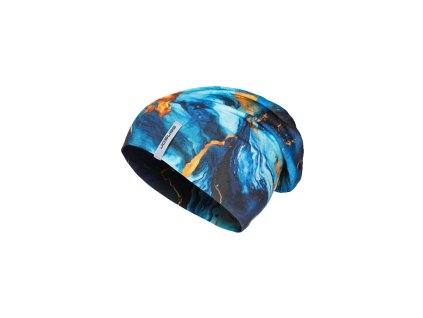 SENSOR ČEPICE MERINO IMPRESS modrá/universe (Velikost L)