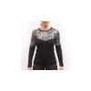 FT WOMEN'S ESCAPE MERINO LONG SLEEVE TEE BLACK/ZEBRA (Velikost S)