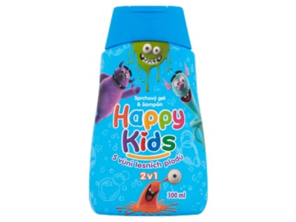 Sprchový gel a šampon 300ml s vůní lesních plodů