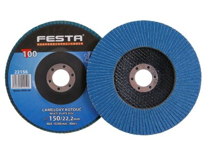 Kotouč lamelový brusný 150/z100