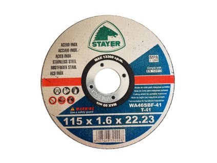 3775890 Kotouc rezny na kov STANDARD T41 115 x 1 6 x 22 23 mm STAYER 0z