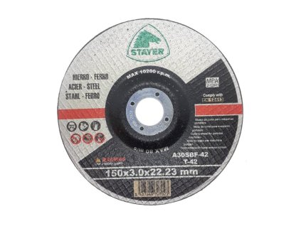 3775671 Kotouc rezny na kov STANDARD T42 150 x 3 x 22 23 mm STAYER 0a