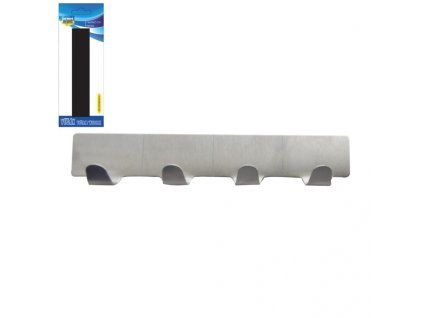 Věšák nerez 4 háčky 16cm