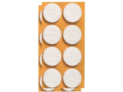 Ochrana podlah filcová 17mm bílá 24ks