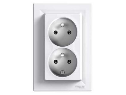 zasuvka 2nasobna 2x 2p pe bila A1000002E5B0