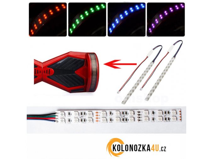 LED pásek pro hoverboard 2 kusy (gyroboard, smart balance wheel) Q5 hoverboard je podobný známému vozítku mini segway