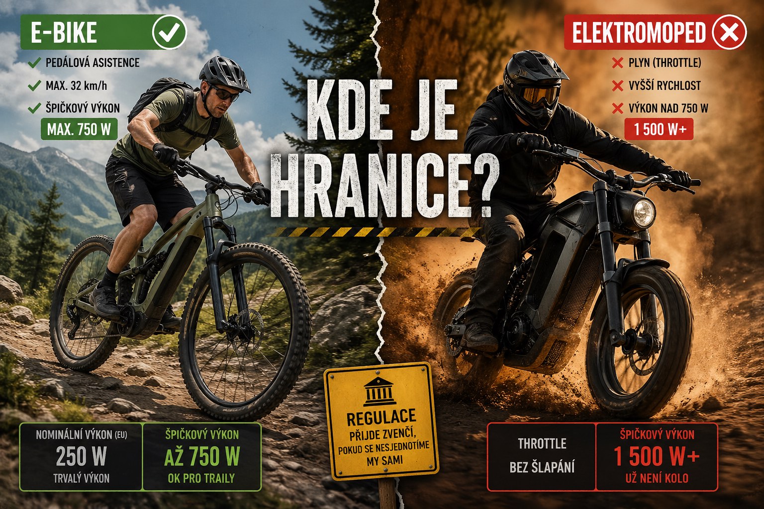 Kde je hranice mezi E-bikem a E-mopedem?