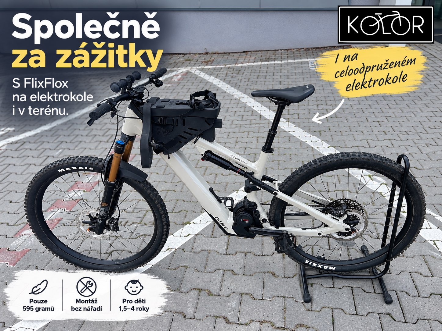 Dětská sedačka FlixFlox: když chcete jezdit na kole společně