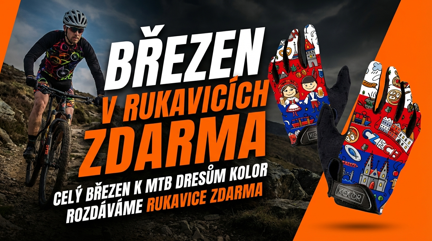 Celý březen k MTB dresu dlouhoprsté rukavice zdarma 🧤