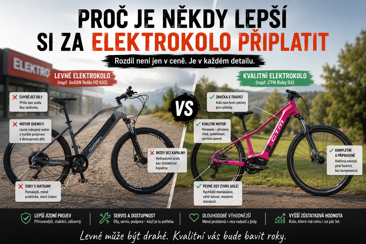 Proč je někdy lepší si za elektrokolo připlatit