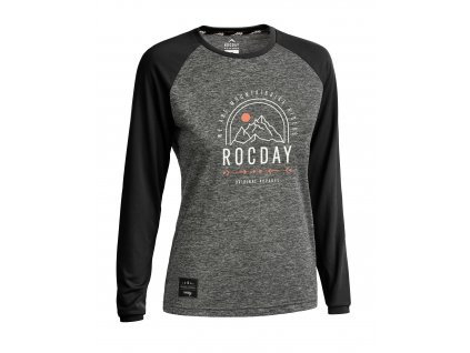 Dámský dres s dlouhým rukávem ROCDAY Camber Melange/Black