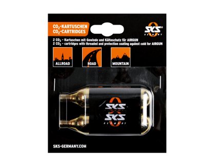 co2 bombicka sks co2 16g cartridge set of 2 pcs for airbuster threaded o